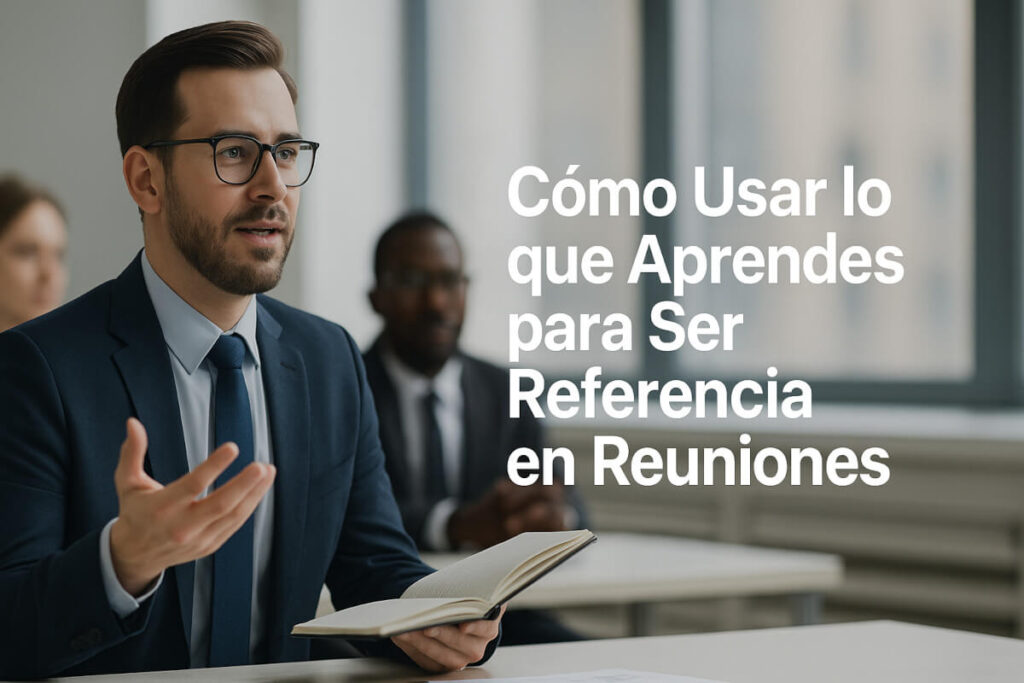 Como usar lo que aprendes para ser referencia en reuniones