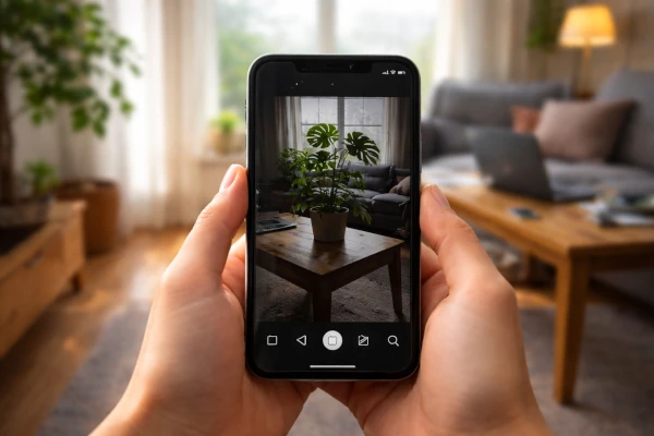 Analisis simple de una foto real tomada en casa sin ajustes de camara