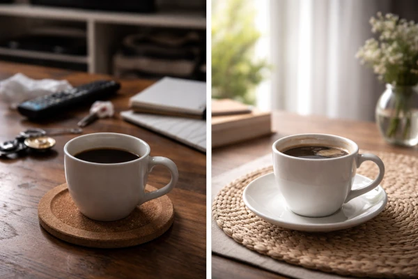 Comparacion real entre una foto al azar y una foto pensada tomada con celular en casa