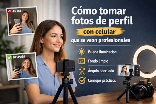 Como tomar fotos de perfil con celular que se vean profesionales