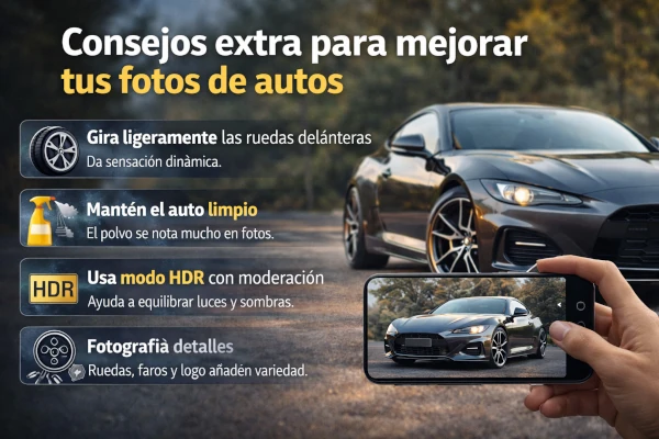Errores al tomar fotos de autos con celular y como evitarlos