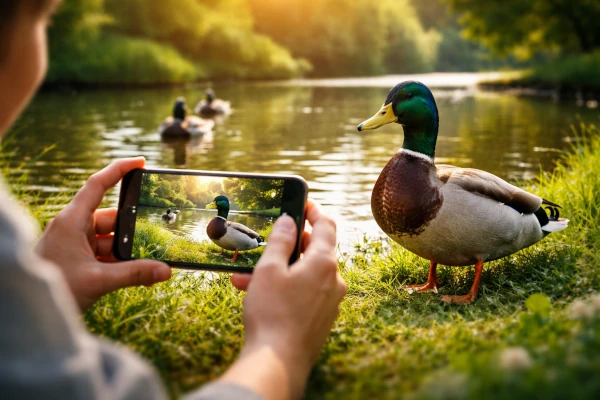 Como fotografiar fotos de patos con celular por primera vez